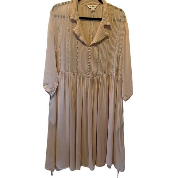 April Cornell Vintage Apricot Long Sleeve Dress - Picture 13 of 13